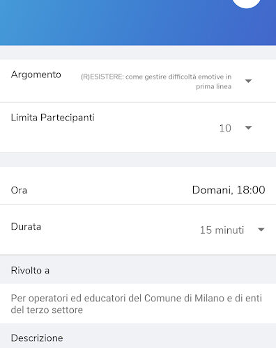 ItaliaTiAscolto app bicocca psicologia